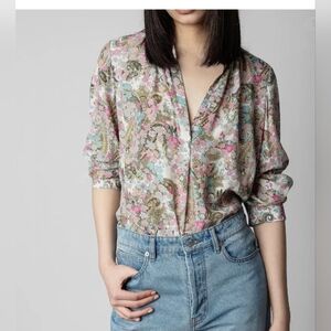 Zadig & Voltaire Tink Soft Yoko Floral Top